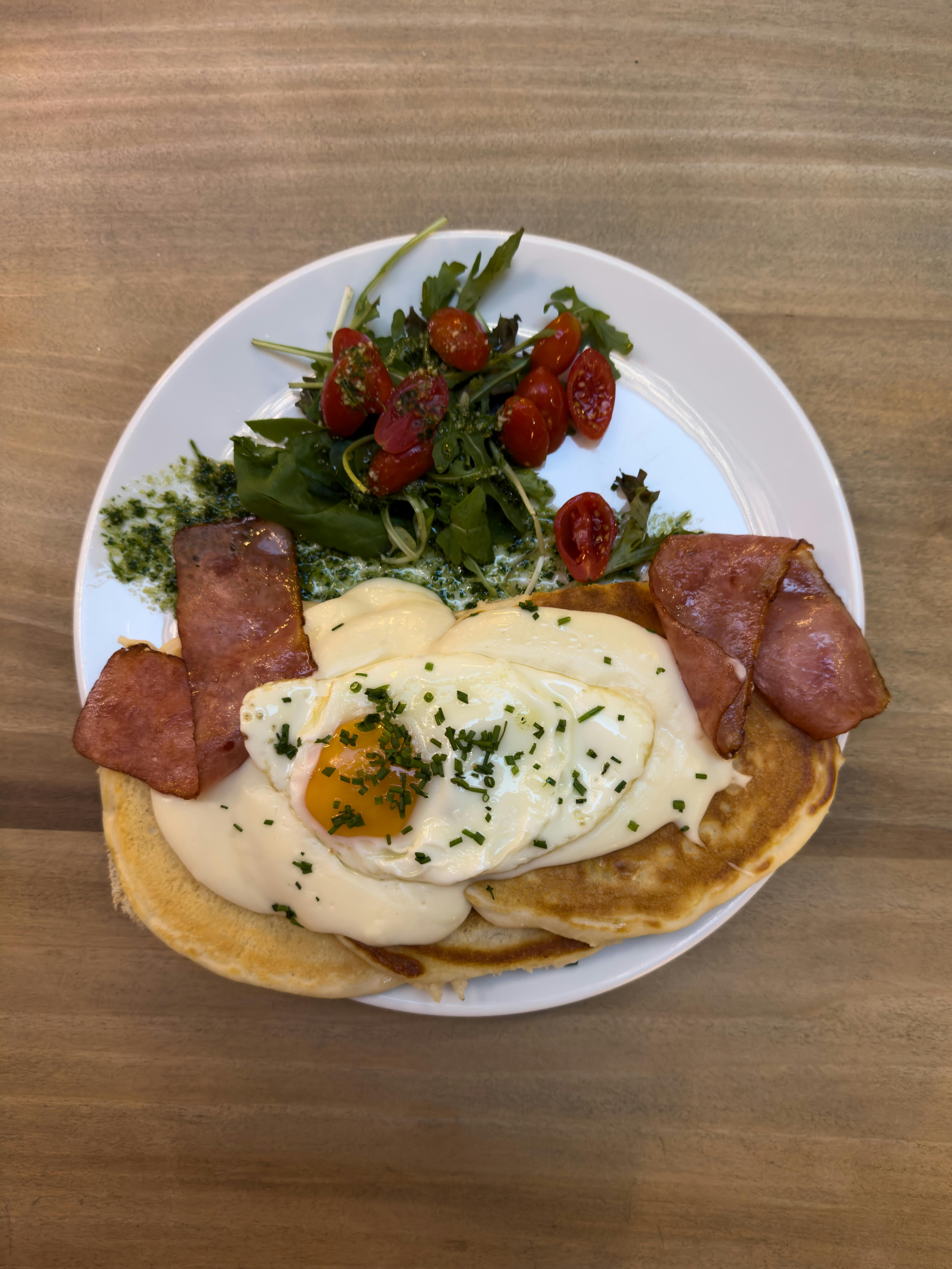 Pancake Salé Bacon & Œuf au Plat
